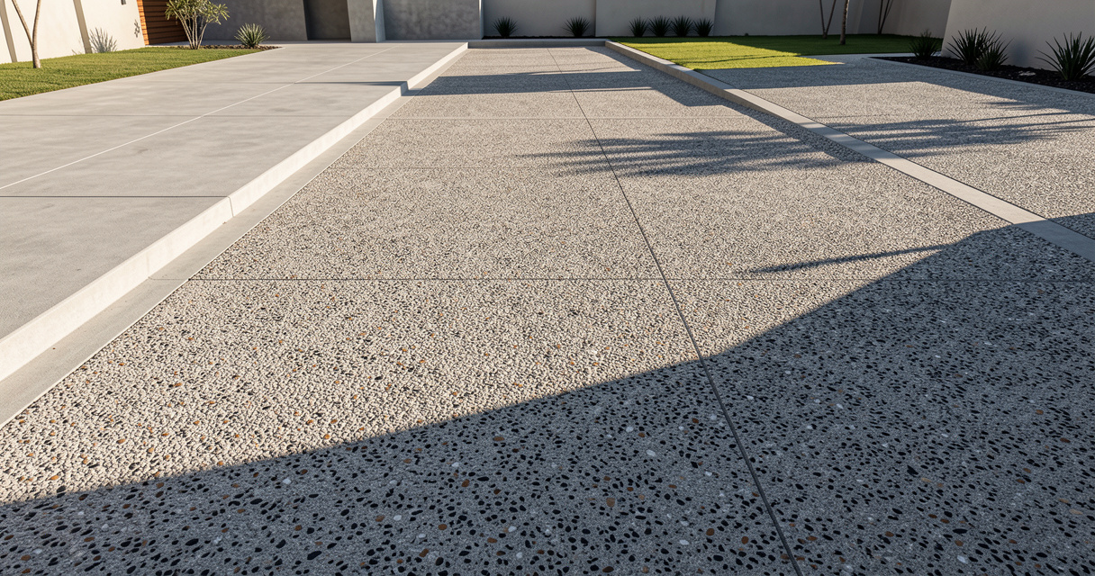 Prix du béton désactivé au m² en 2026 : budget, devis et astuces