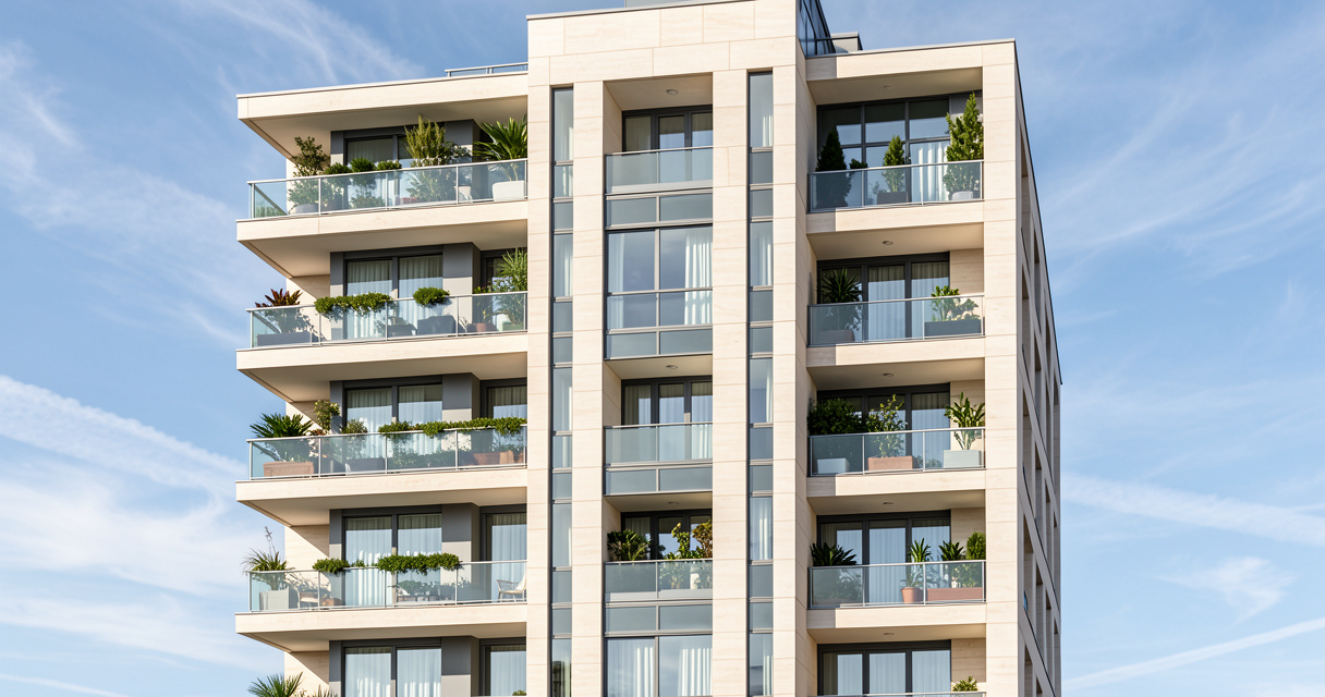 Prix immobilier rue Gaultier 92400, façade d'immeuble résidentiel moderne